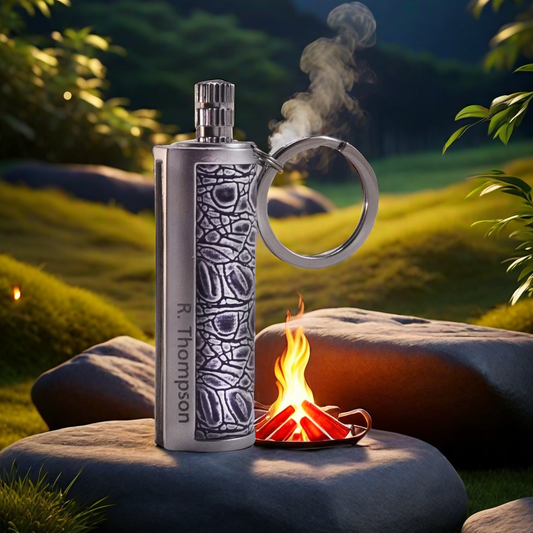 Personalized Everlasting Match Lighter， Custom Engraved Portable Kerosene Gadget, Unique Gift for Men, Women, Camping, Survival, and Outdoor