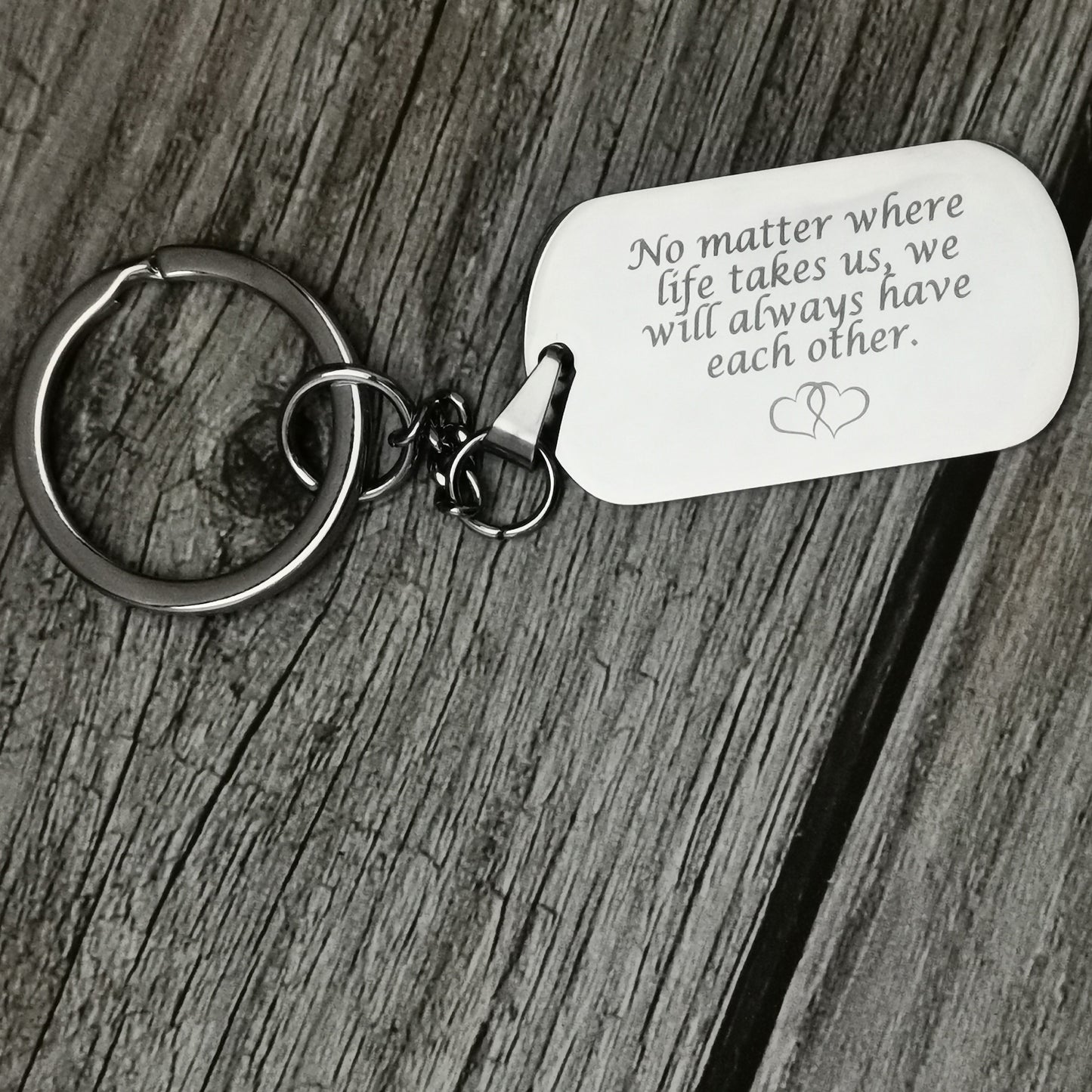 Laser Engraved Stainless Steel Keyring Photo. Anniversary Gift, Engraved Keepsake,  Men's Gift, Boyfriend Gift, Father Gifts, Dog Keychain